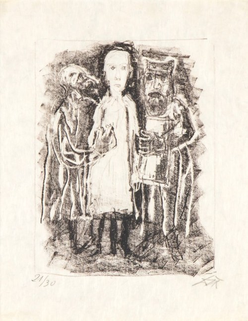 Ilustracja do Ewangelii według Mateusza Lutra, 1960 r., Otto Dix