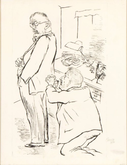 Pleading is case, 1930, George Grosz