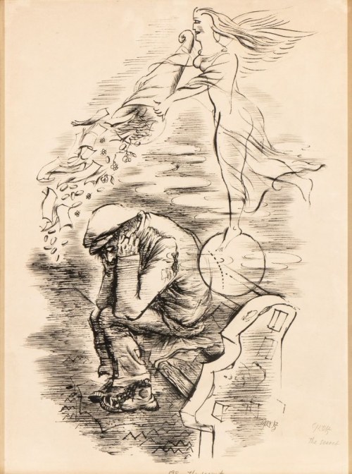 Sekret, 1936, George Grosz