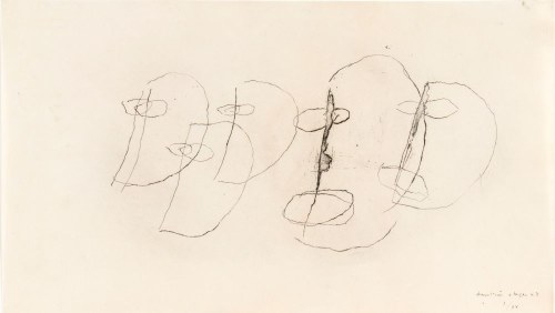Otages III, 1943, Jean Fautrier