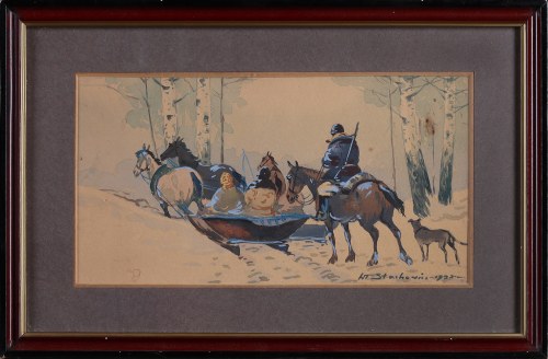 Zaprzęg, 1933, Wł. Stachowicz