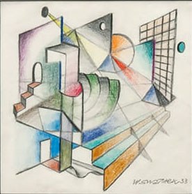Kompozycja kubistyczna, 1933 r., Władysław Swałtek