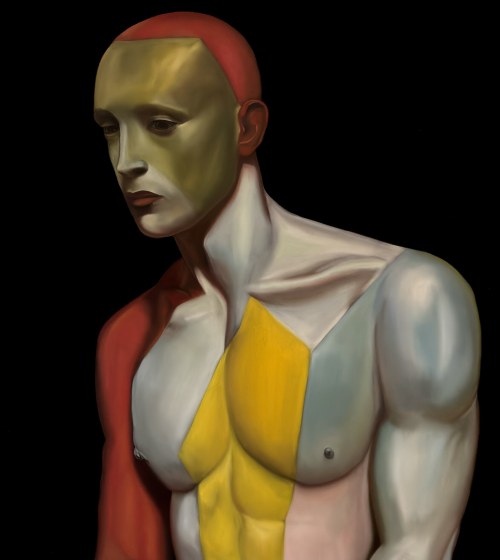 Portret mężczyzny wrażliwego, 2025, Tomasz Poznański