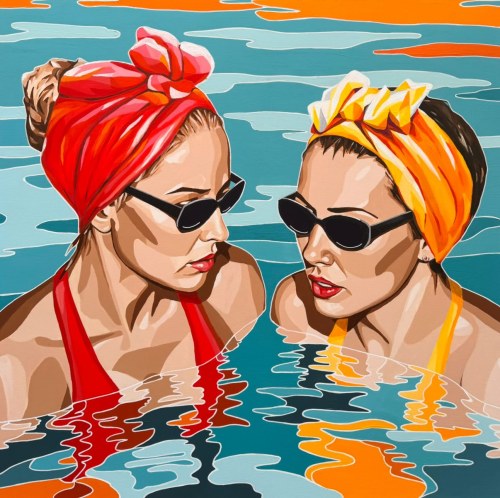 "Sipping sangria in Marbella", 2025, Kasia Davies