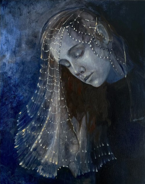 "Płaczka/Welon utkała z łez", 2025, Julia Kuźniar