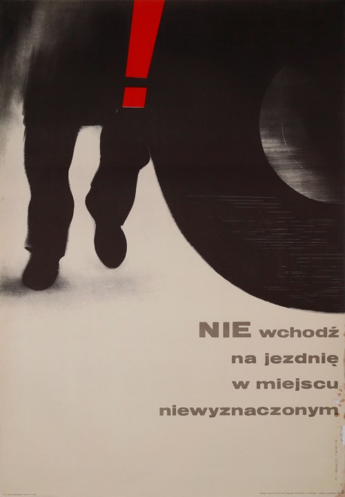 Nie wchodź na jezdnię w miejscu niewyznaczonym, 1966, Rosław Szaybo