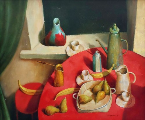 Martwa natura z zieloną zasłoną, 2007, Gennadiy Tishchenko