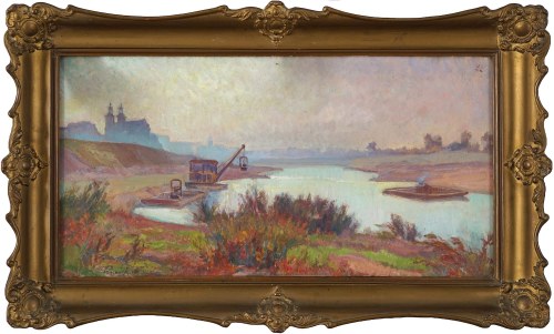 Jesienny poranek nad Wisłą - Skałka, 1943, Stanisław Paciorek