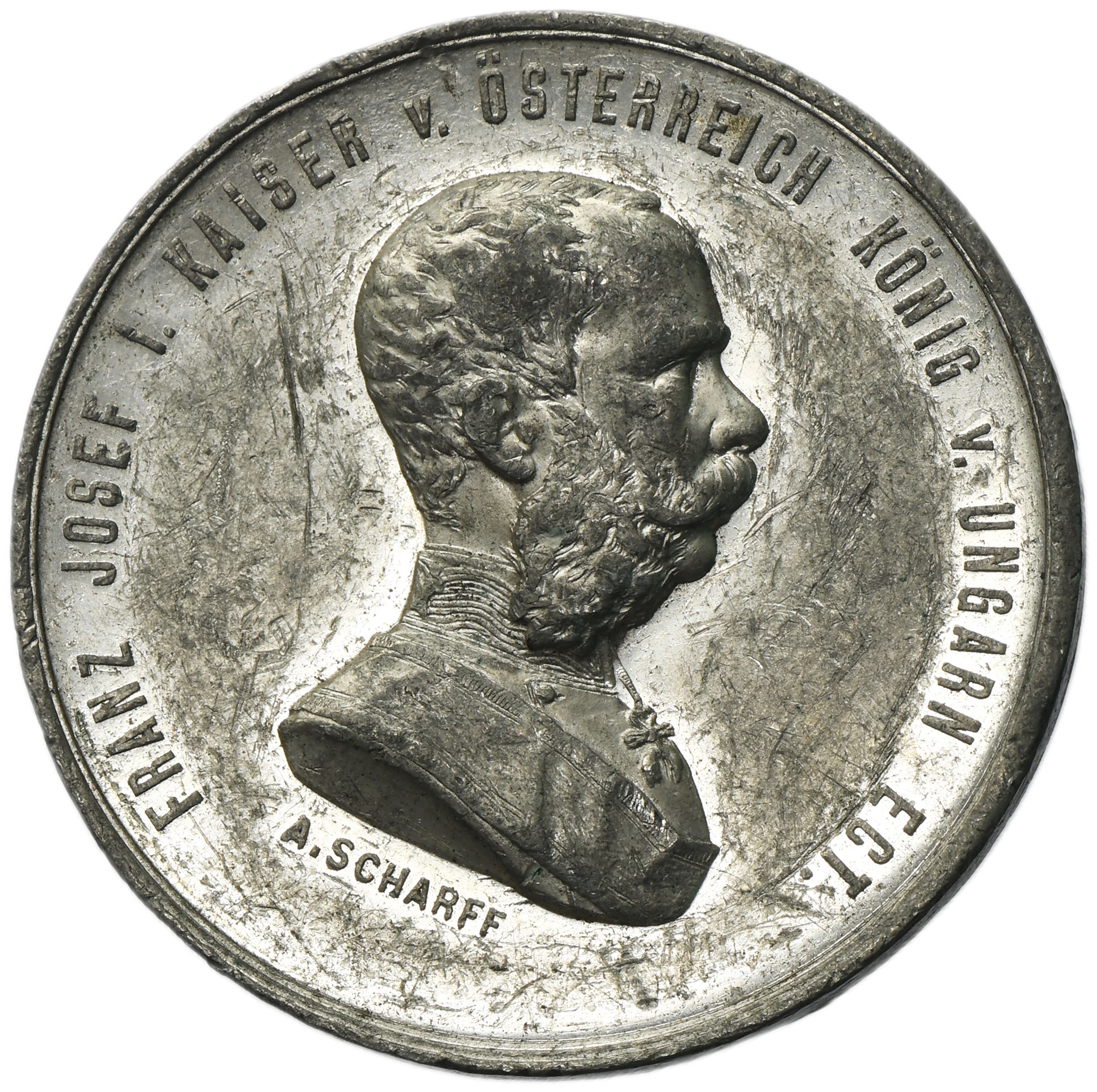 Austria, Franz Joseph I, Medal of the World Exhibition in Wien