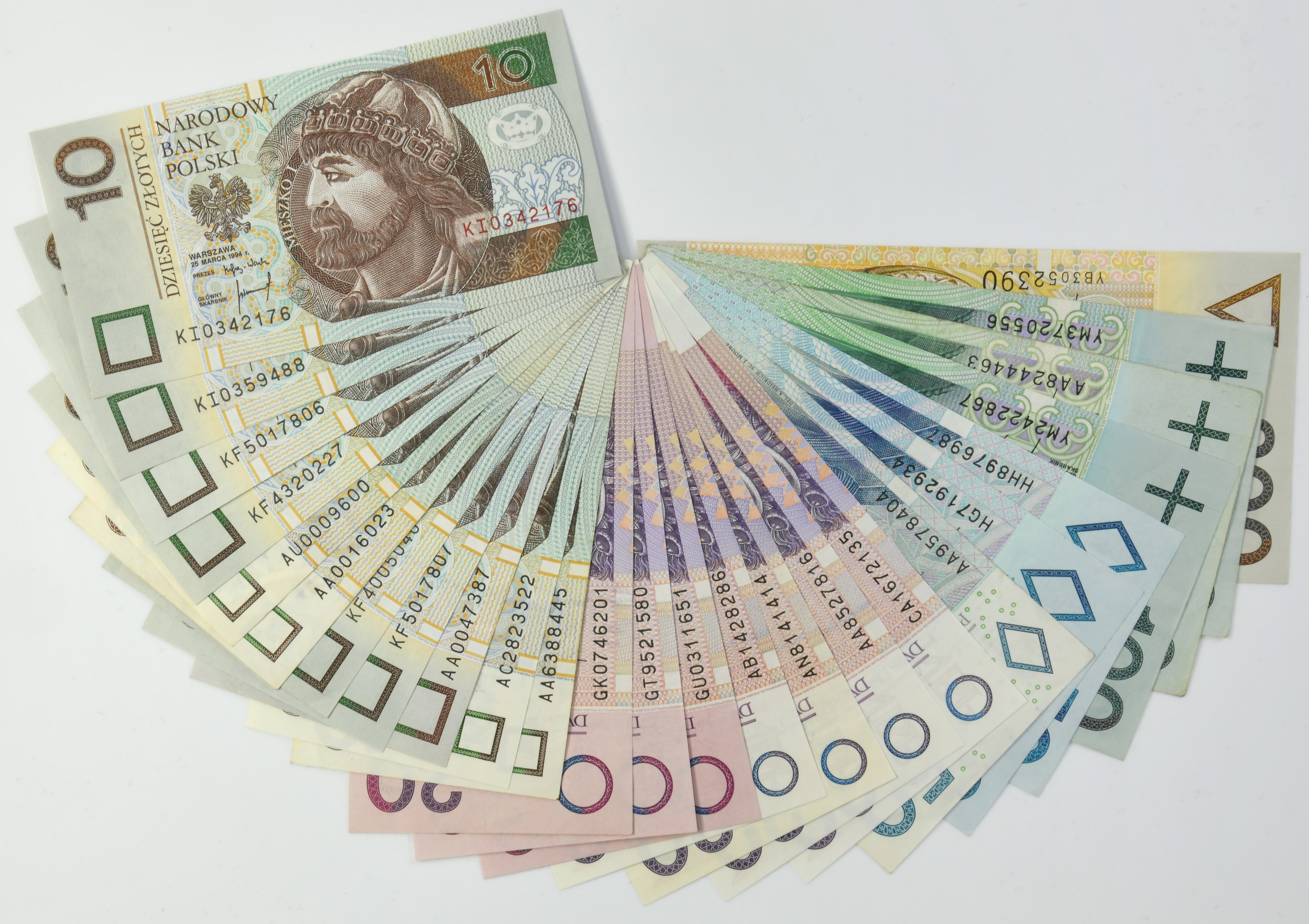 Set, 10-200 PLN 1994-2016 (25 pieces). - Online auction / Online ...