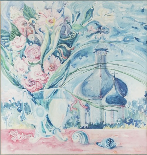 „Różowe w tle Cerkwi”, Emilia Wołoszyn