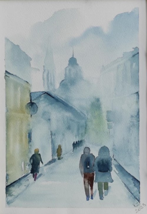 ”Sandomierz ul. Mariacka”, Krystyna Zając