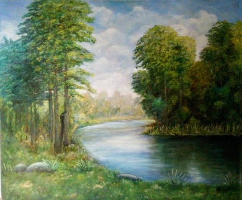 ”Krajobraz na trasie”, Maria Celm