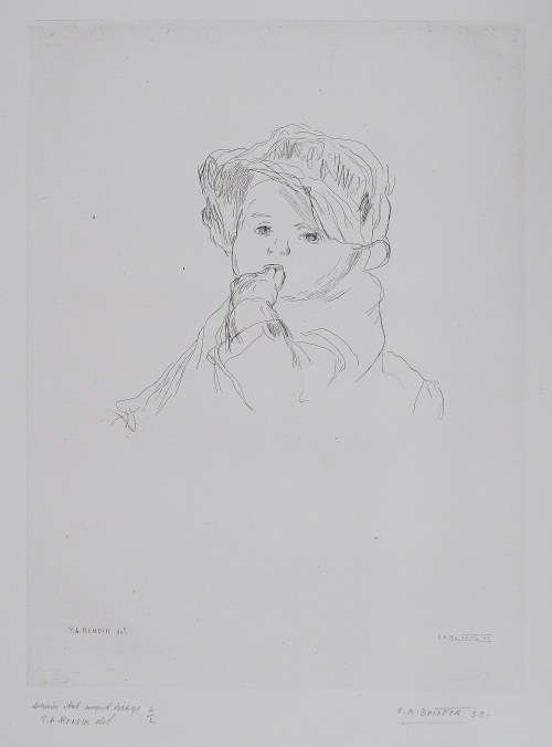 Petit Bebe, z serii "Hommage aux Collettes”, Pierre-Auguste Renoir