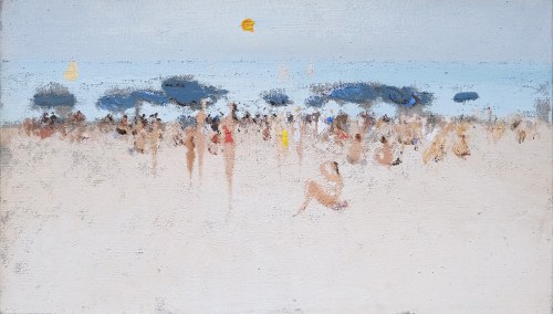 Na plaży, ok 1960, Henri-André Martin