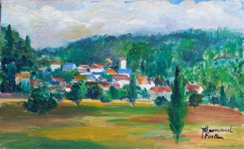Pejzaż z południa Francji, ok. 1940, Jeanne Besnard-Fortin