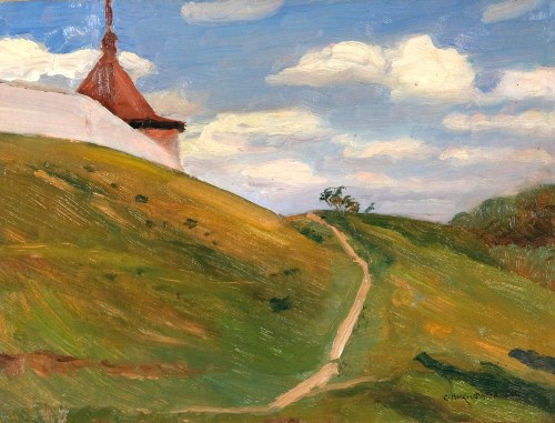Pejzaż z zamkiem, Siergiej Nikiforow