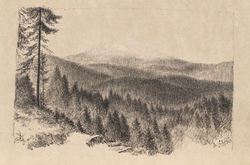 Pejzaż górski, 1913, František Xaver Harlas