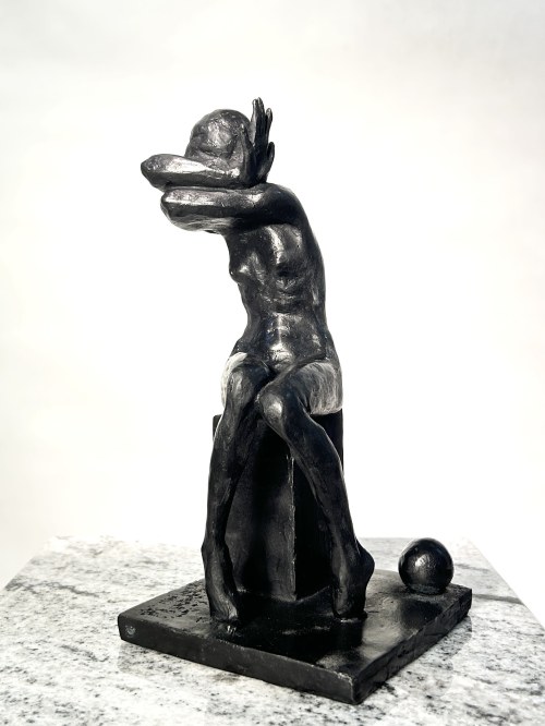 "Amor", rzeźba brąz patynowany, 1 z 8, 2025, Olga Prokop-Miśniakiewicz