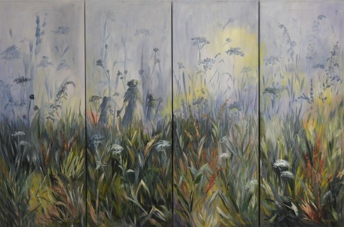 W stronę słońca - kwadryptyk, 2016, Elżbieta Ponińska
