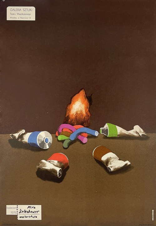 Mira Żelechower, malarstwo. Galeria Sztuki Teatru Współczesnego. Wrocław, 1976, Jan Jaromir Aleksiun