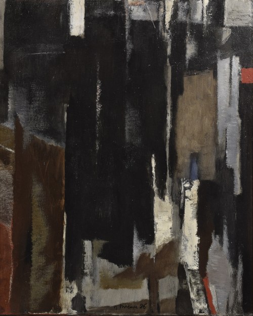 Kompozycja abstrakcyjna, 1986, Jerzy Skrebec