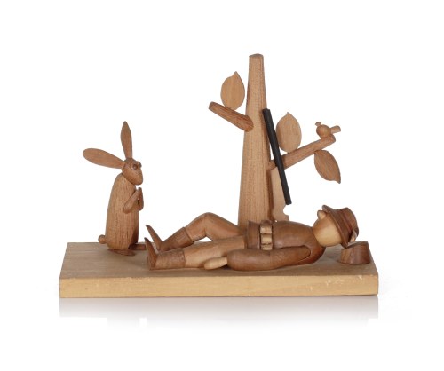 Stefan BYLINIAK, Figurka "Myśliwy i zając", Bronisław Borowik