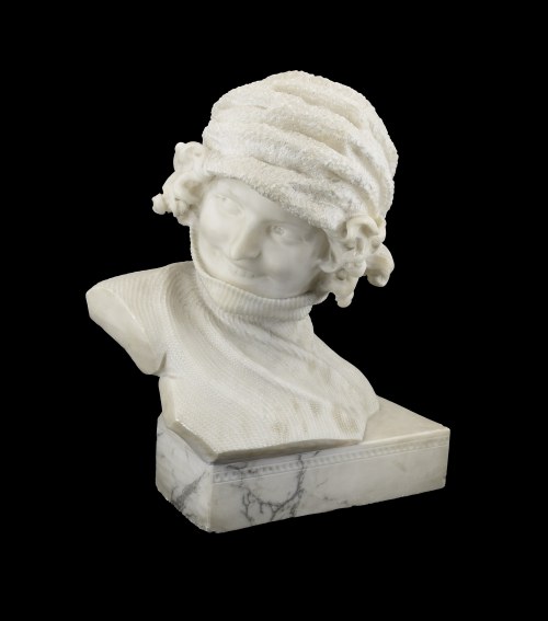 Alegoria zimy - popiersie dziewczyny, R. Caloni
