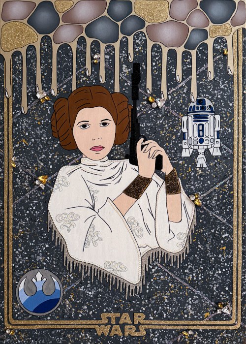 Pop Art Princess Leia; 2025, Maja Gackowska