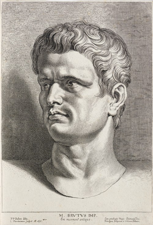 Lucas Vorsterman I (1595-1675), M. Brutus IMP - Portret Brutusa, wyd. Peter Paul Rubens, Antwerpia, 1638 r., Peter Paul Rubens