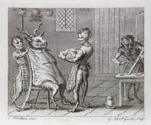 Kozioł bez brody, wyd. Londyn, między 1727-1776 r., John Wootton