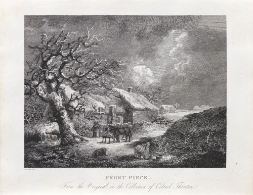 George Morland (1763-1804), Mróz, wyd. James Cundee, London/Anglia, 1806 r., John Hassell