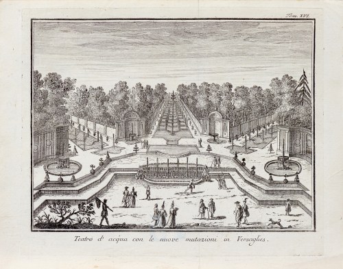 Teatr wodny w Wersalu, wyd. Wenecja, ok. 1745 r., Giovanni Battista Albrizzi