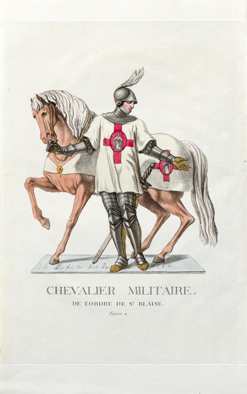Rycerz zakonu Św. Błażeja, wyd. Paryż, 1782 r., Jacques-Charles Bar