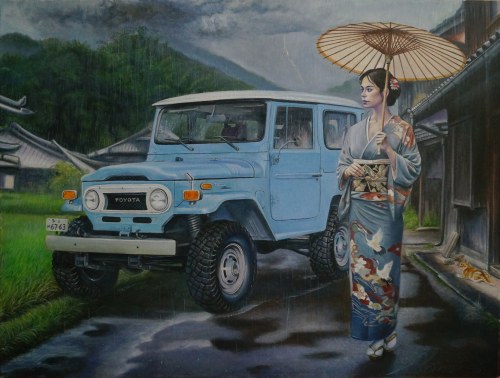 Błękitne kimono, 2025, Marcus von May