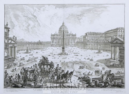 Veduta della Basilica e Piazza di S. Pietro in Vaticano, 1748, Giovanni Battista Piranesi
