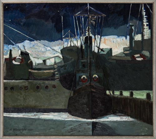 Holownik w porcie, 1965, Gertruda Kuziemska-Wilczopolska