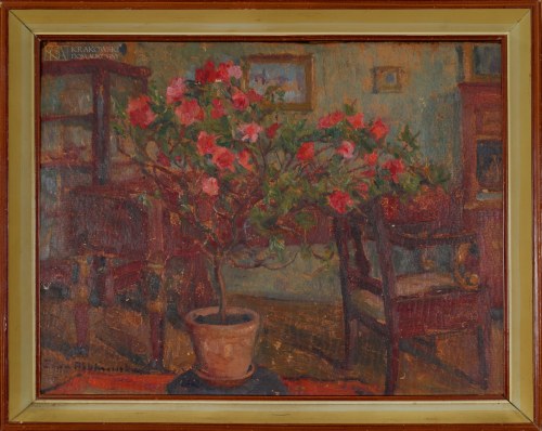 "Wnętrze salonu", Zofia Albinowska