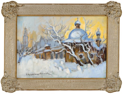 "Kraków - kościółek św. Wojciecha z ratuszem", Anna Maślakiewicz-Brzozowska
