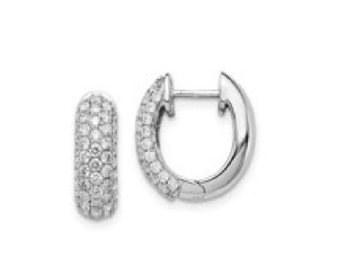 58 CT W ZŁOCIE - 840 NAT 18K, KOLCZYKI Z NATURALNYM DIAMENTEM 1