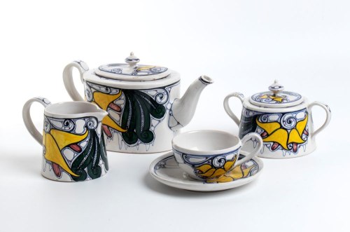Zestaw do herbaty Paoloni, Manifattura Ceramica Borghese Pratica di Mare
