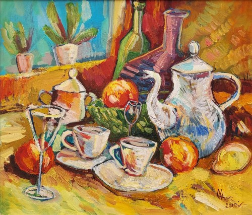 Martwa natura z kieliszkiem, 2010, Marta Forc
