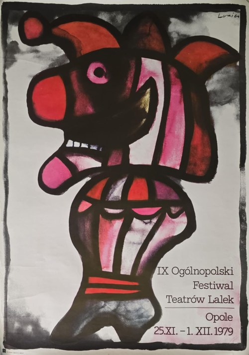 proj. Jan Lenica (1928-2001), 1979, Plakat IX Ogólnopolskiego Festiwalu Teatrów Lalek