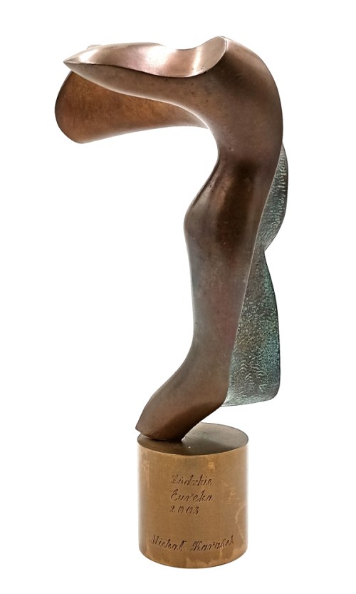 Statuetka "Łódzkie Eureka" dla Prof. Michała Karaska(Łódź, 2003), Jan Grodek