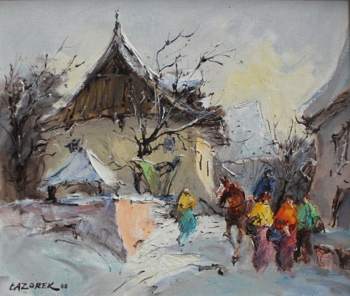 Widok z Kazimierza, 1988, Stanisław Łazorek
