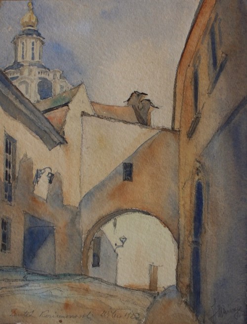 Wilno - Zaułek Kazimierzowski, 1923, Adam Mściwujewski