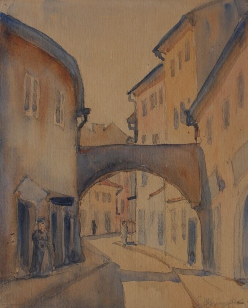Wilno - Zaułek Szklany, 1923, Adam Mściwujewski