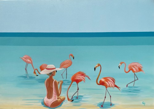 Flamingi, 2024, Tatiana Grecka