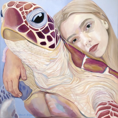 Floating in peaceful waters, 2025, Żanna Brzyżek