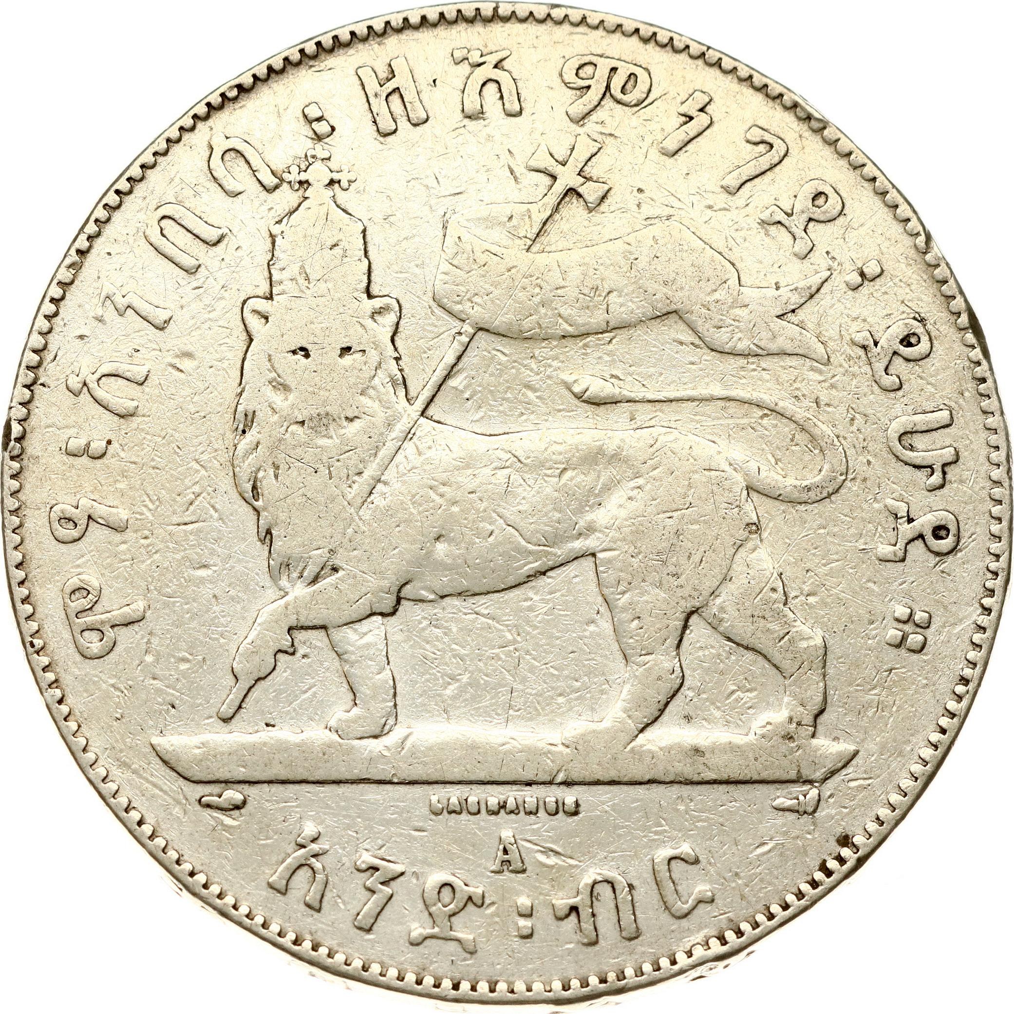 Ethiopia Birr 1889 (1897) A - Интернет-аукцион / Онлайн-торги